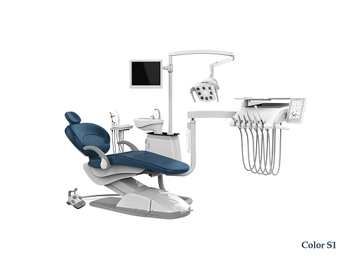 SILVERFOX 8000B-SRS0 – Стоматологическая установка с нижней подачей и с мягкой обивкой